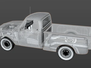 gmc c10 pickup stepside 1968 3D Model