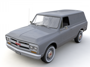 gmc panel truck 1967 3D Model