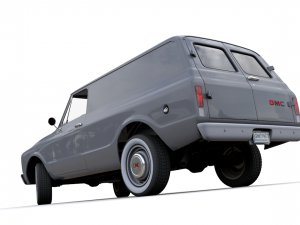 gmc panel truck 1967 3D 模型
