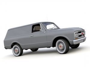 gmc panel truck 1967 3D 模型