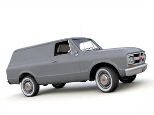 gmc panel truck 1967 3D Model