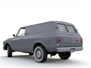 gmc panel truck 1967 3D Model