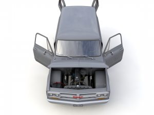 gmc panel truck 1967 3D 模型