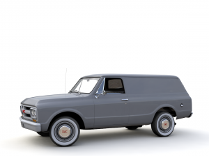 gmc panel truck 1967 3D 模型
