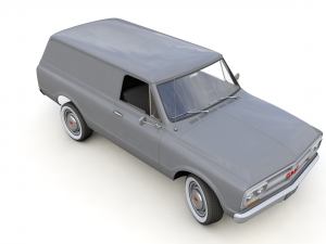 gmc panel truck 1967 3D 模型