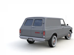 gmc panel truck 1967 3D Model