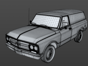gmc panel truck 1967 3D 模型