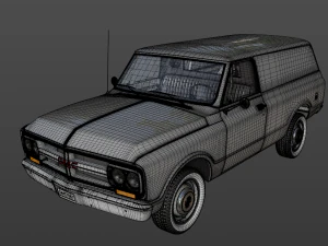 gmc panel truck 1967 3D Model