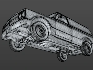gmc panel truck 1967 3D Model