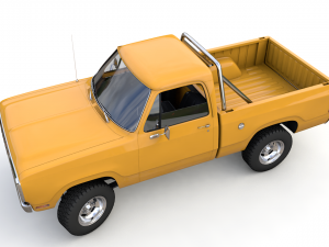 dodge power wagon w200 1977 Modello 3D
