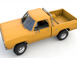 dodge power wagon w200 1977 3D Model
