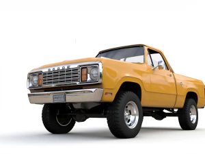 dodge power wagon w200 1977 3D Model