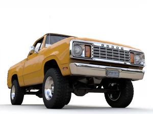 dodge power wagon w200 1977 3D Model
