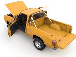 dodge power wagon w200 1977 Modello 3D