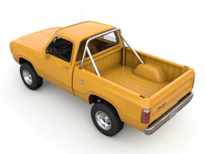 dodge power wagon w200 1977 3D Model