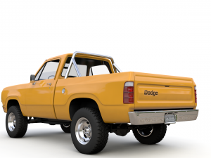 dodge power wagon w200 1977 Modello 3D