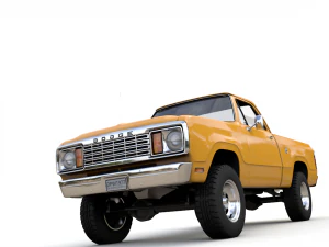 dodge power wagon w200 1977 3D Model