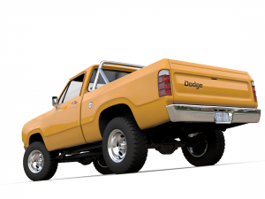 dodge power wagon w200 1977 Modello 3D