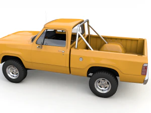dodge power wagon w200 1977 3D Model