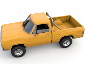 dodge power wagon w200 1977 Modello 3D