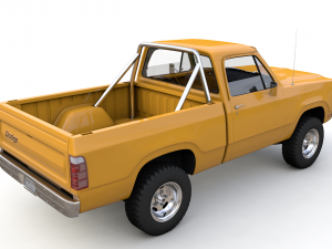 dodge power wagon w200 1977 Modello 3D