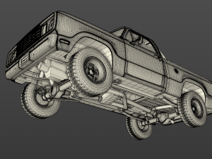 dodge power wagon w200 1977 Modello 3D