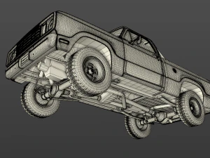 dodge power wagon w200 1977 3D Model