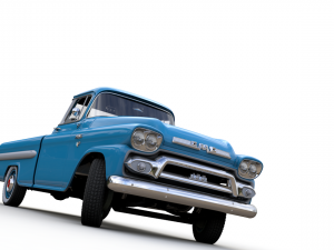 gmc 100 pickup fleetside long 1959 Model 3D