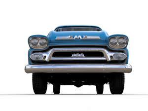 gmc 100 pickup fleetside long 1959 Model 3D