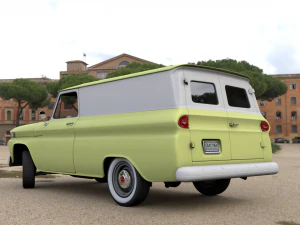 gmc panel truck 1964 3D Model