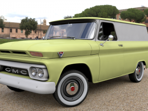 gmc panel truck 1964 3D-Modell