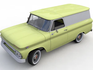 gmc panel truck 1964 3D Model