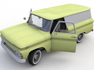 gmc panel truck 1964 3D-Modell