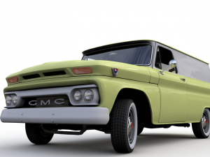 gmc panel truck 1964 3D-Modell