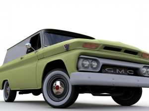 gmc panel truck 1964 3D-Modell