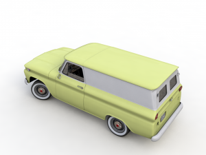 gmc panel truck 1964 3D-Modell