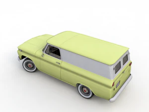gmc panel truck 1964 3D Model
