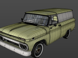gmc panel truck 1964 3D-Modell