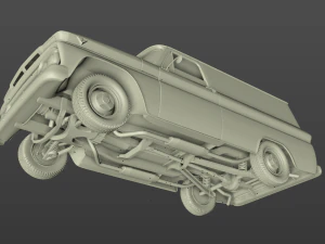 gmc panel truck 1964 3D Model