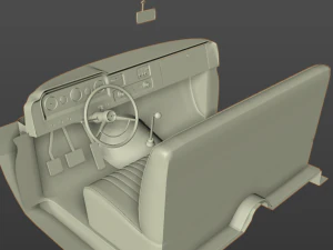 gmc pickup truck fleetside long 1964 3D Model
