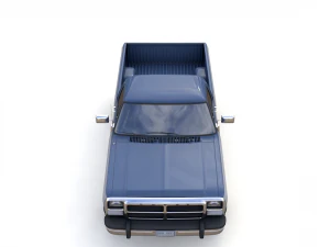 dodge power ram 250 1993 single cab 3D Model