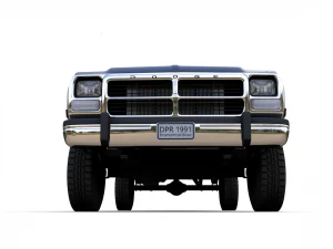 dodge power ram 250 1993 single cab 3D Model