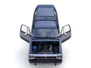 dodge power ram 250 1993 single cab 3D Model