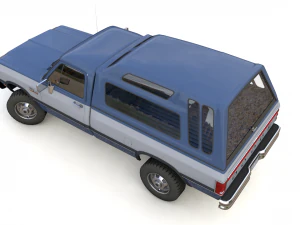 dodge power ram 250 1993 single cab 3D Model