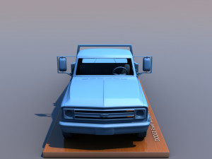 chevy c10 cow truck 1968 3D Print Model