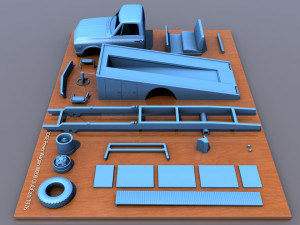 chevy c10 cow truck 1968 3D Print Model
