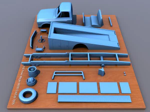 chevy c10 cow truck 1968 3D Print Model