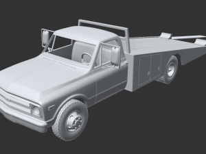 chevy c10 cow truck 1968 3D Print Model