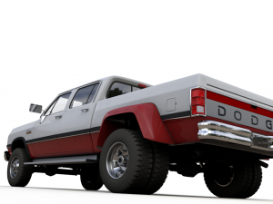DODGE POWER RAM 250 CREWCAB 1991 Model 3D