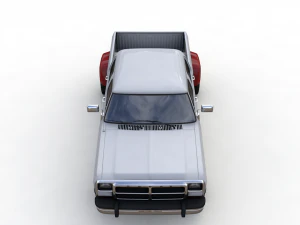 DODGE POWER RAM 250 CREWCAB 1991 3D Model